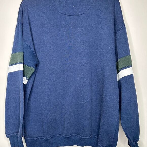 Navy and green vintage 90s 1990s golf sweatshirt golf large - Picture 4 of 5